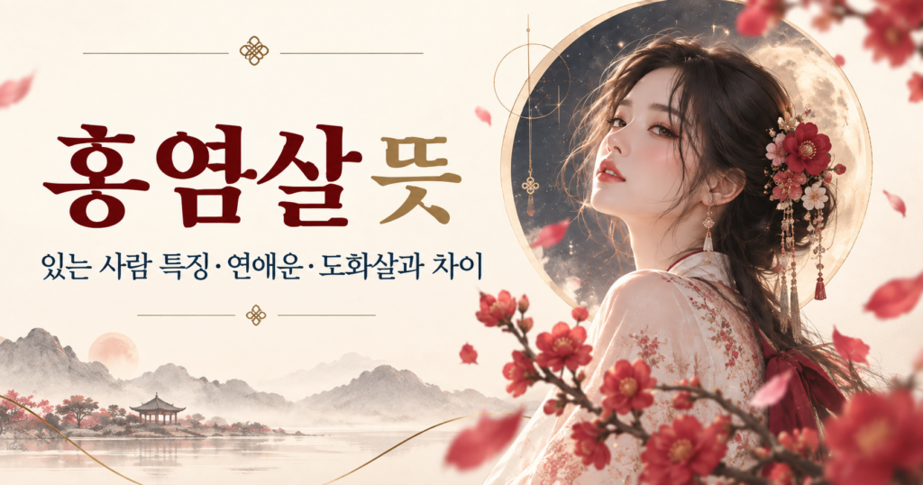 홍염살 뜻과 홍염살 있는 사람의 연애 특징