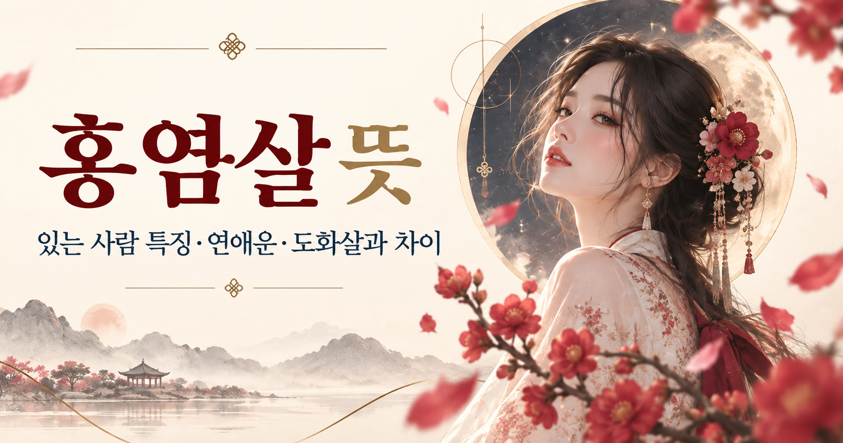 홍염살 뜻과 홍염살 있는 사람의 연애 특징